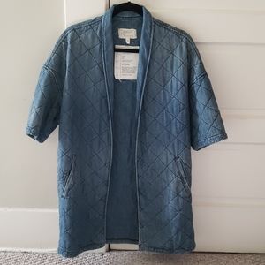 Current Elliot Denim Quilted Car Coat